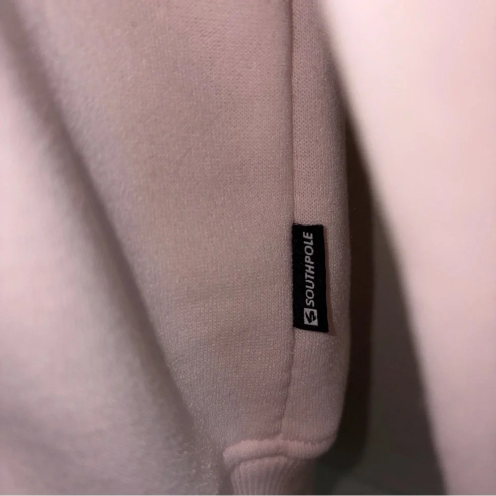 NTW Southpole Legacy Pink Zippered Faux Fur Trimmed Hoodie MED - Picture 5 of 9